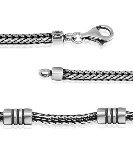 Capri Breeze Italian Sterling Silver Bracelet – Solid 925, 3.4mm, Lobster Clasp (7–10”)