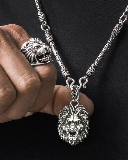 Roman Links Byzantine Chain Necklace – Solid 925 Sterling Silver, 20–30 Inch