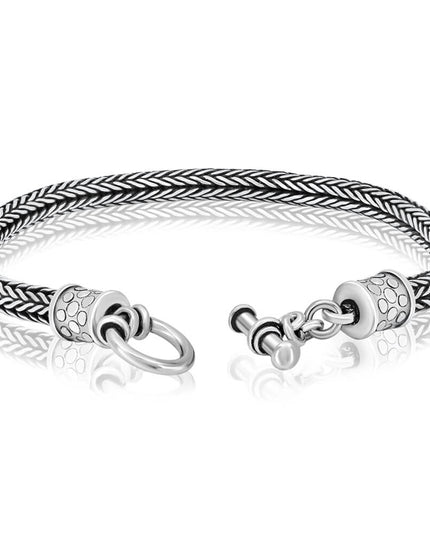 Charming Sterling Silver Bracelet – Solid 925 Toggle Clasp, Unisex, 3.5mm & 5mm (6.5–10”)