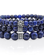 Natural Lapis Lazuli / 3 Embellir - 8mm / S - 5.5
