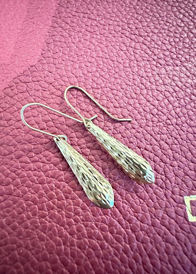 14K Gold Dangle Earrings