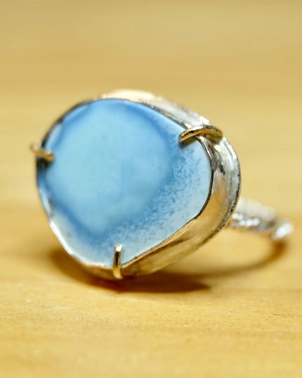 Golden Hills Turquoise Ring 14K Gold