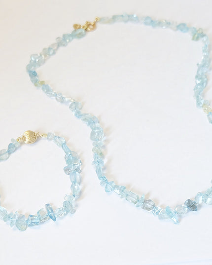 Aquamarine Tennis Necklace