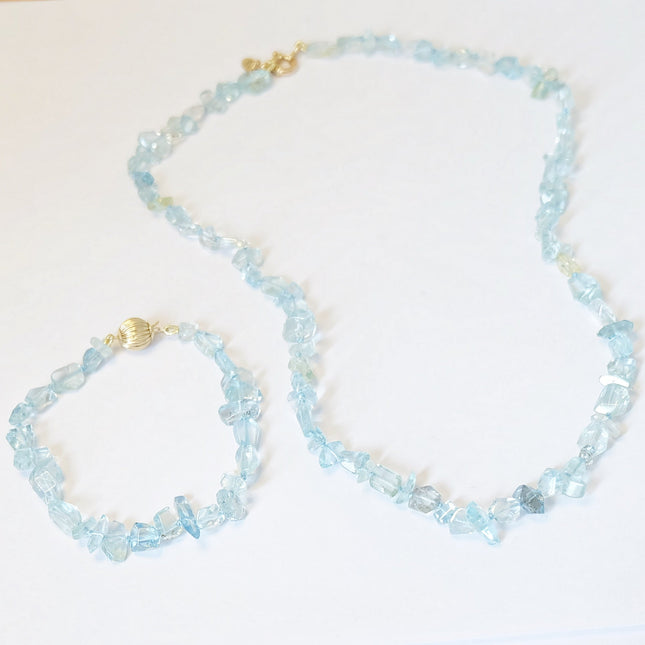 Aquamarine Tennis Necklace