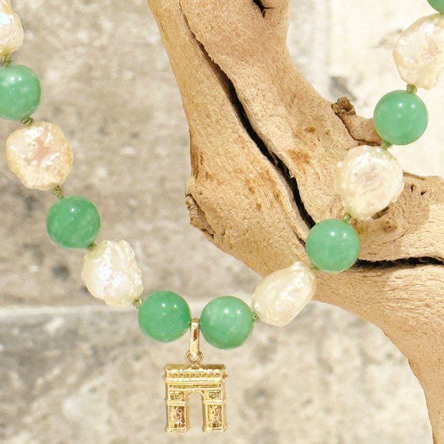L'arc de Triomphe Charm - 18K Gold