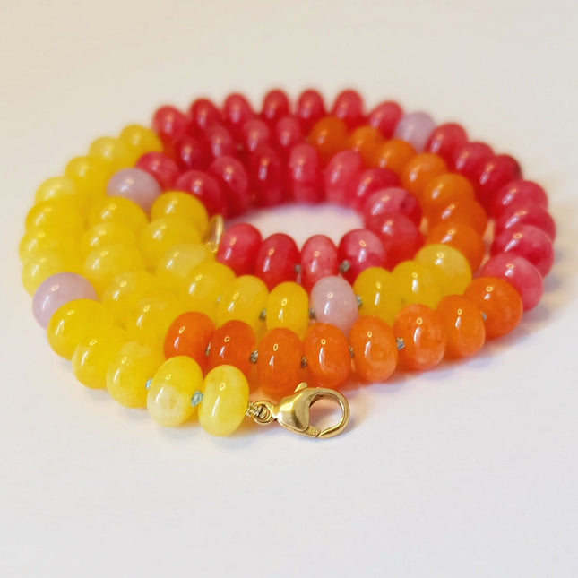 Rainbow Bead Candy Necklace