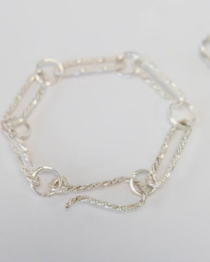 Sterling Silver Paperclip Bracelet