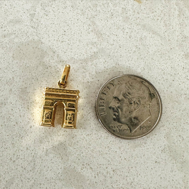 L'arc de Triomphe Charm - 18K Gold