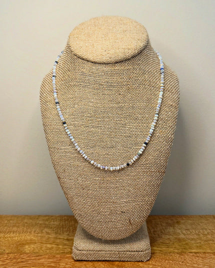 Australian Opal Bead Necklace 14K Gold