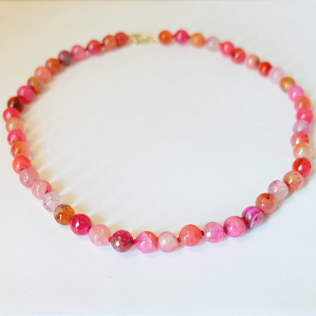 Beaded Red Necklace
