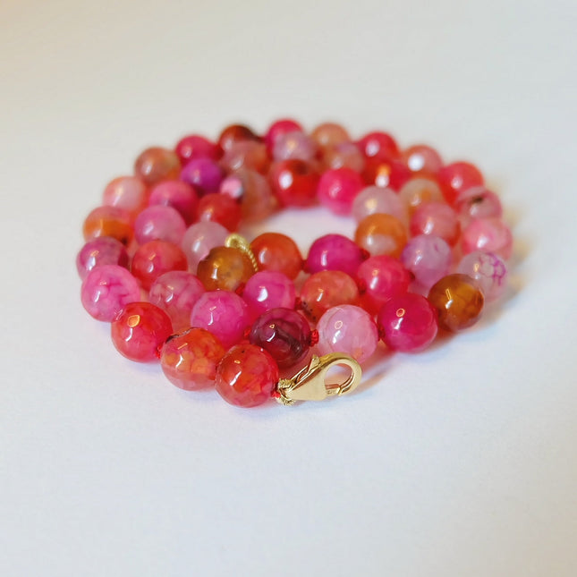 Beaded Red Necklace