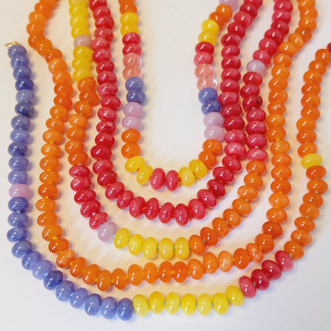 Rainbow Bead Candy Necklace