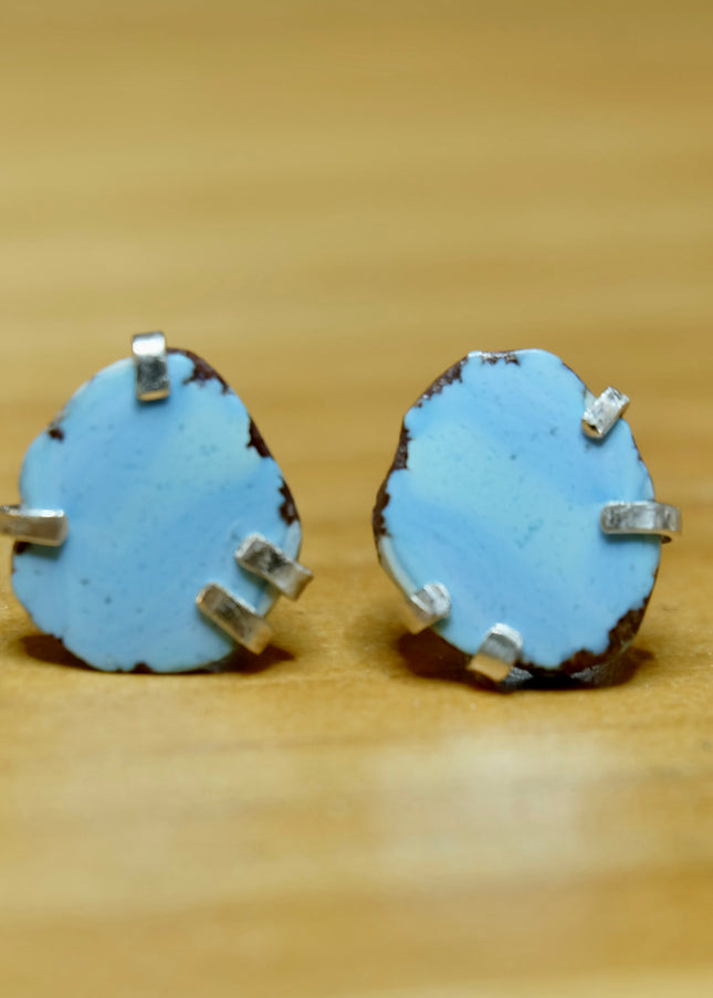 Golden Hills Turquoise Stud Earrings