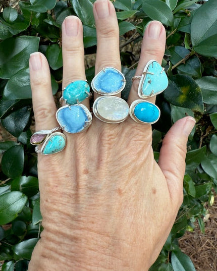 Golden Hills Turquoise Ring 14K Gold