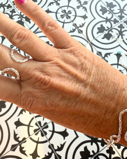 Sterling Silver Paperclip Bracelet