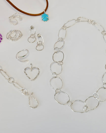 Sterling Silver Paperclip Bracelet