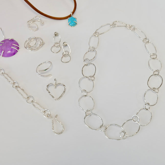 Sterling Silver Paperclip Bracelet