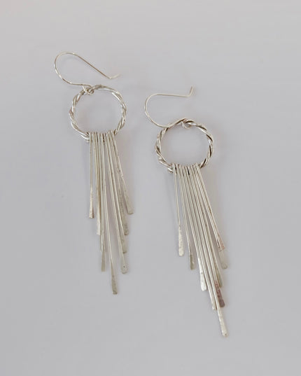 Sterling Silver Tassel Earrings
