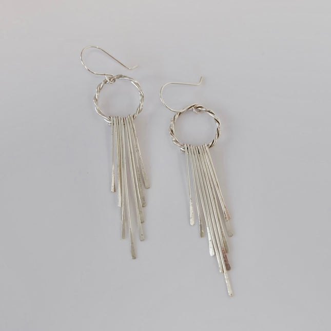 Sterling Silver Tassel Earrings