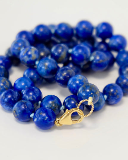 Lapis Bead Necklace