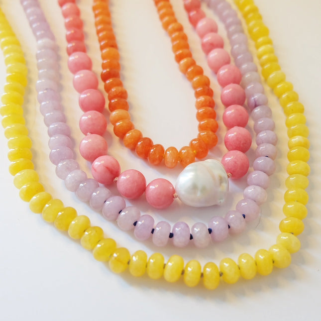 Lavender Beaded Candy Necklace