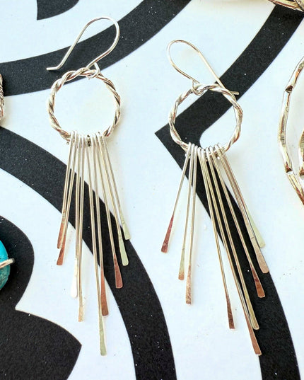 Sterling Silver Tassel Earrings