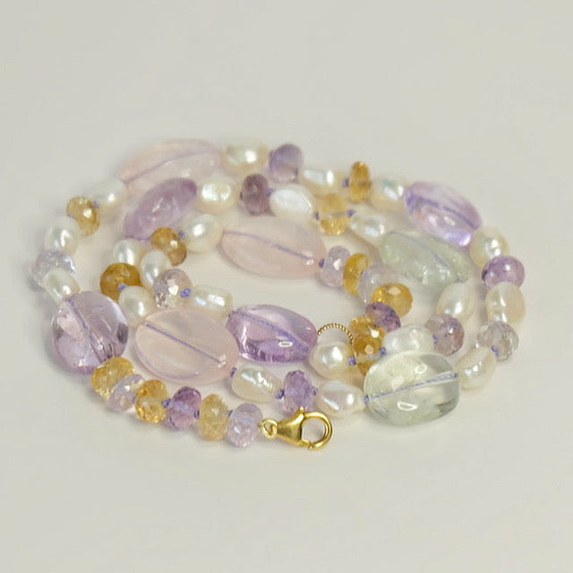 Summer Gemstone Candy Necklace