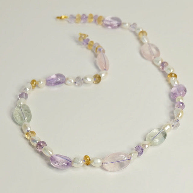 Summer Gemstone Candy Necklace