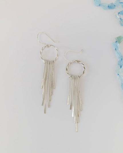 Sterling Silver Tassel Earrings