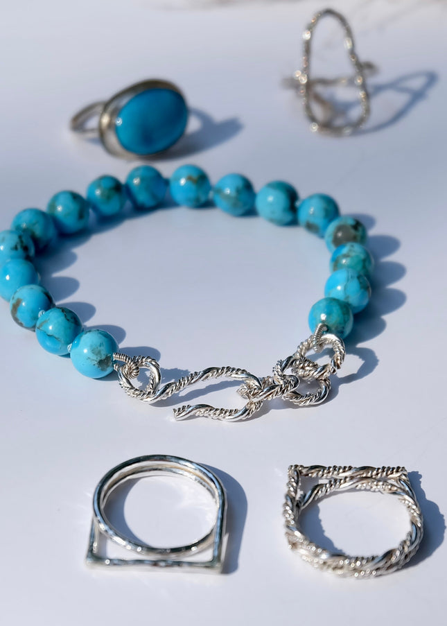 Turquoise Bead Bracelet
