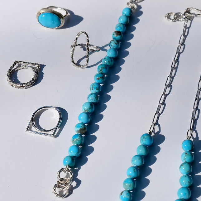Turquoise Bead Bracelet
